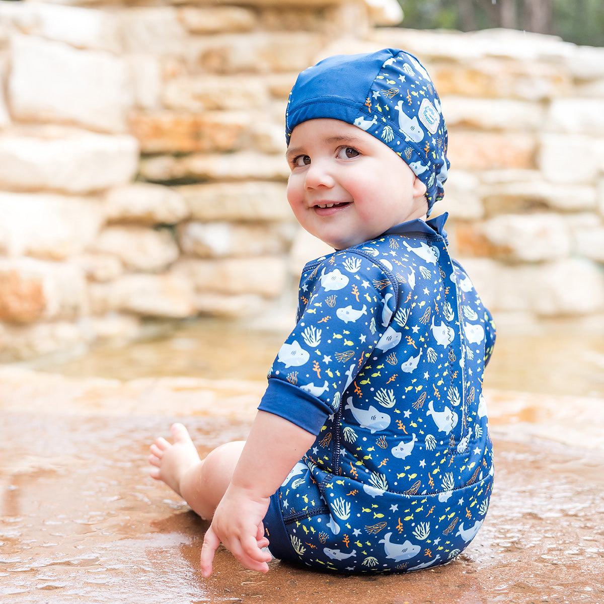 Happy Nappy™ Wetsuit Shark Reef