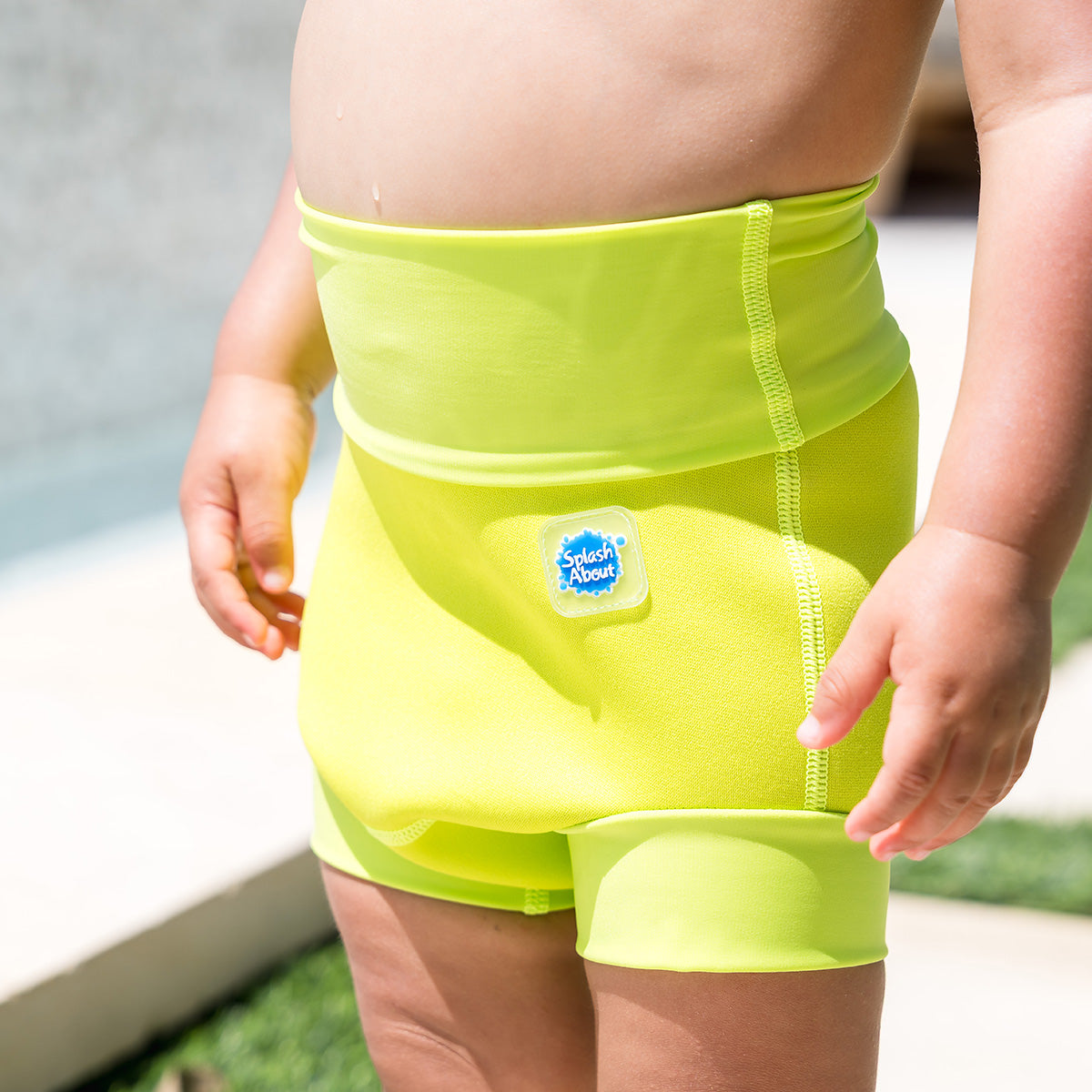 N.A.P./NAPPY CITY HEAVY〜/G-RAP Happy Nappy™ Neon Lime | Reusable Neoprene Swim Nappy | Splash