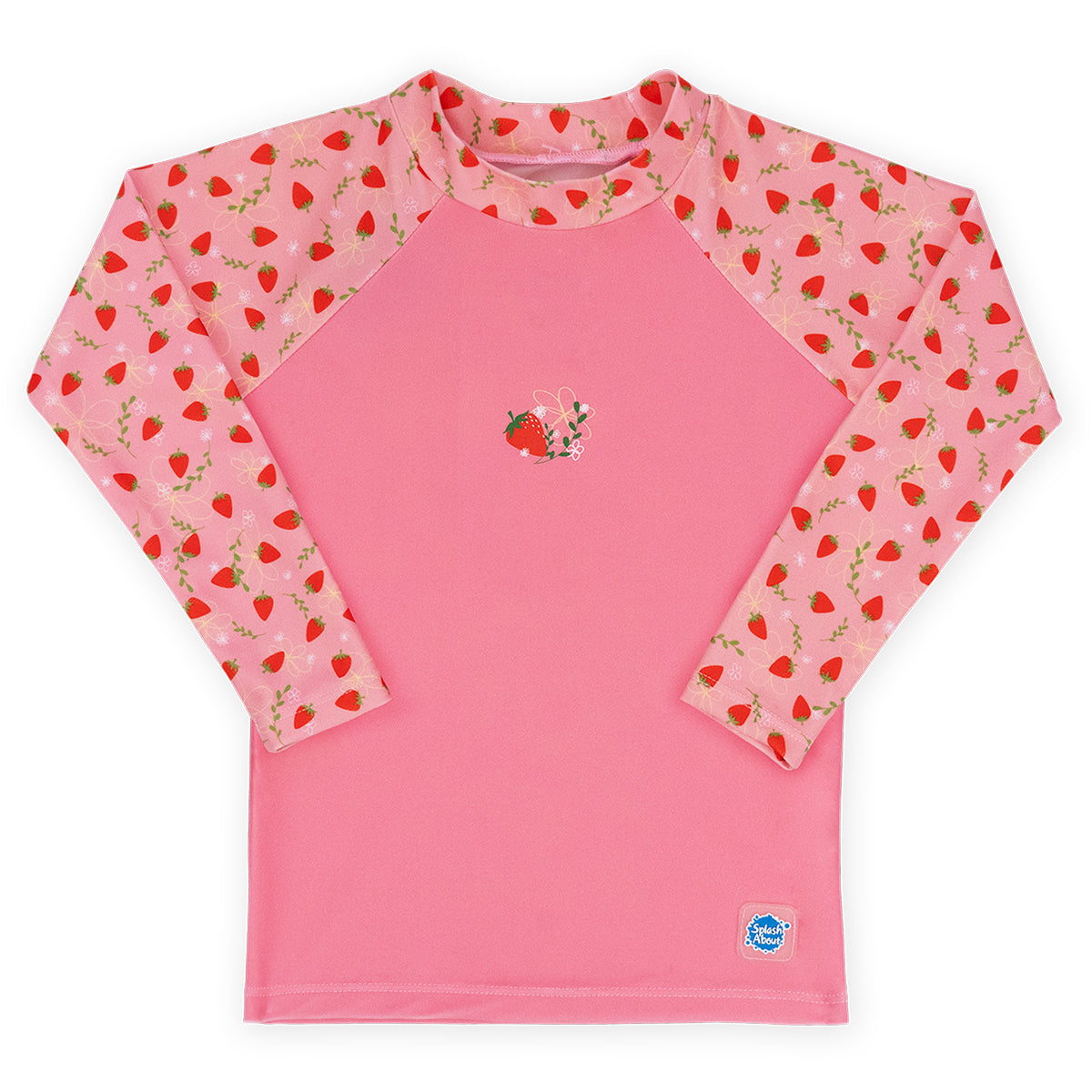 Long Sleeve Rash Vest Strawberry Field