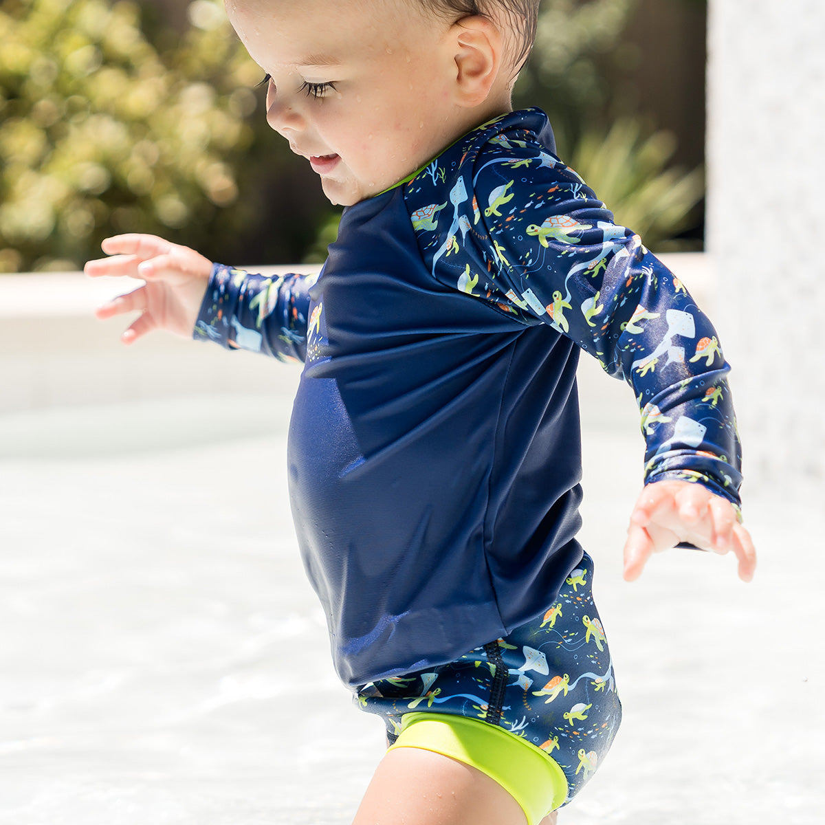 Long Sleeve Rash Vest Turtle Tide