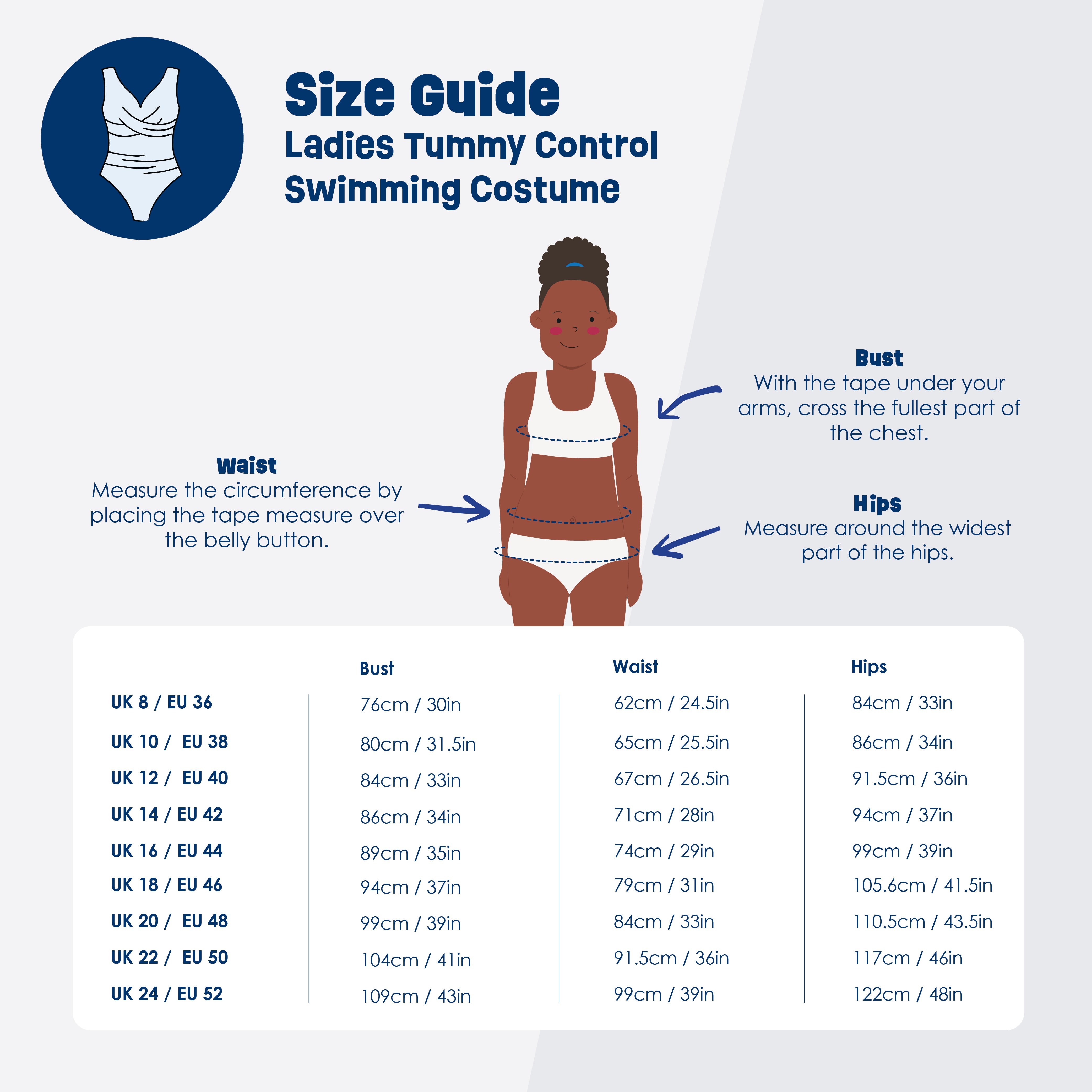 Ladies Swimming Costume Tummy Control Forest Green