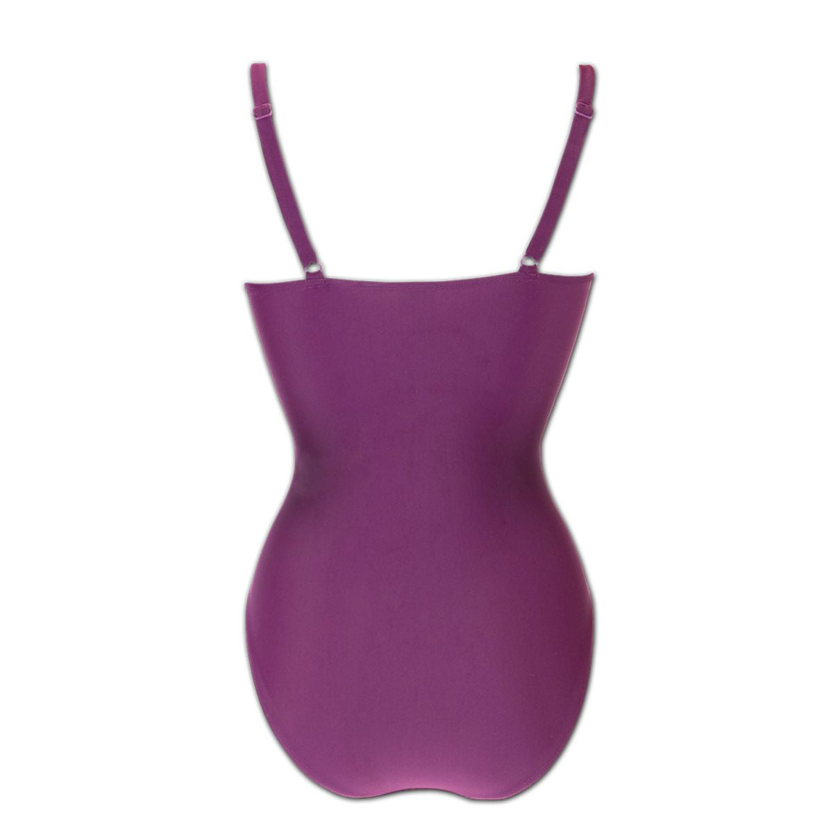Ladies Swimming Costume Tummy Control Plum