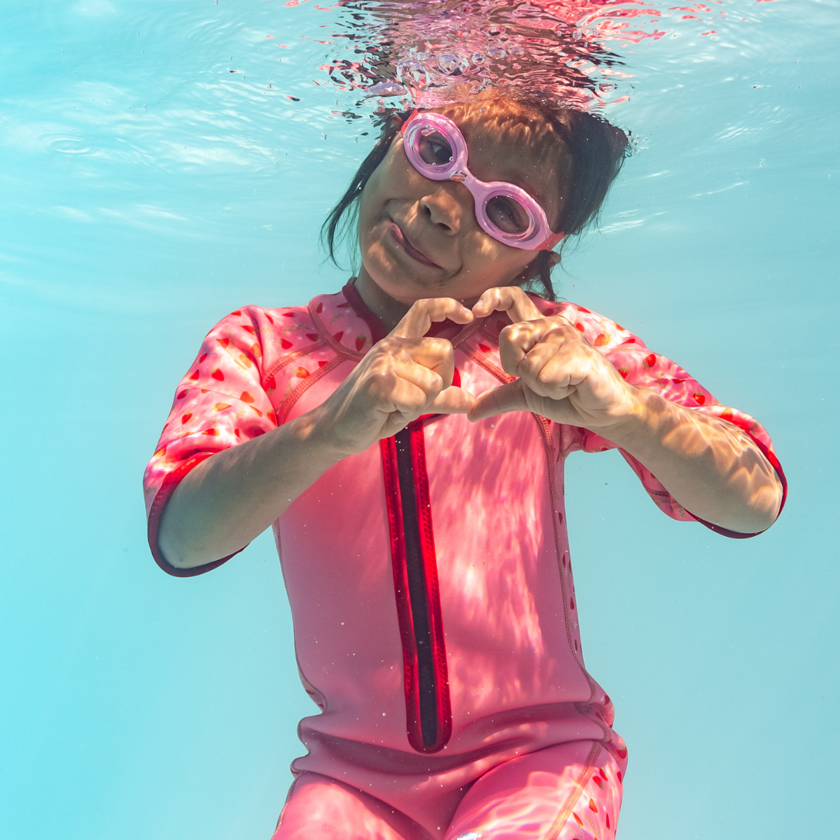 Infant Goggles Guppy Strawberry Pink  2-6 Years