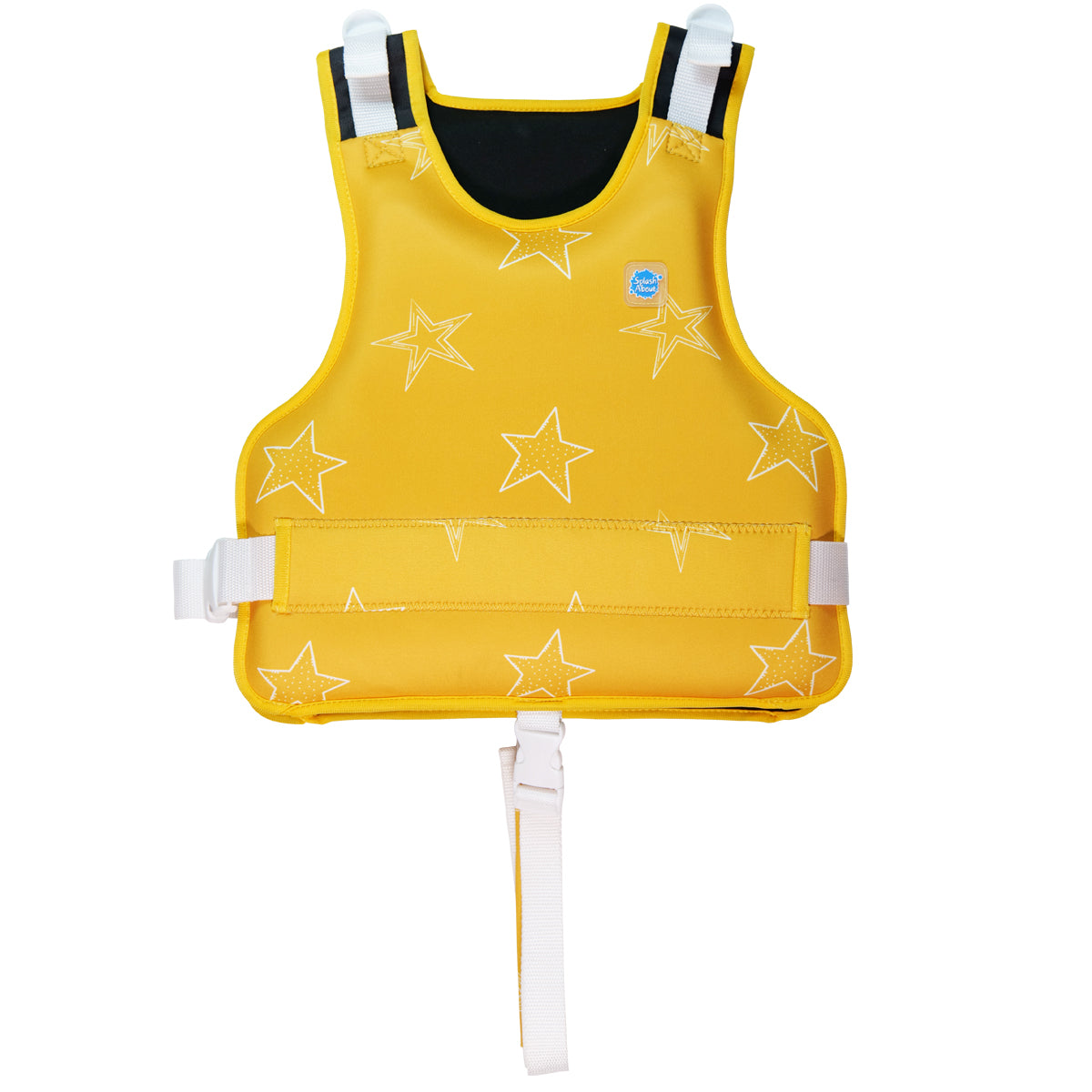 Adjustable Swim Vest Yellow Stars