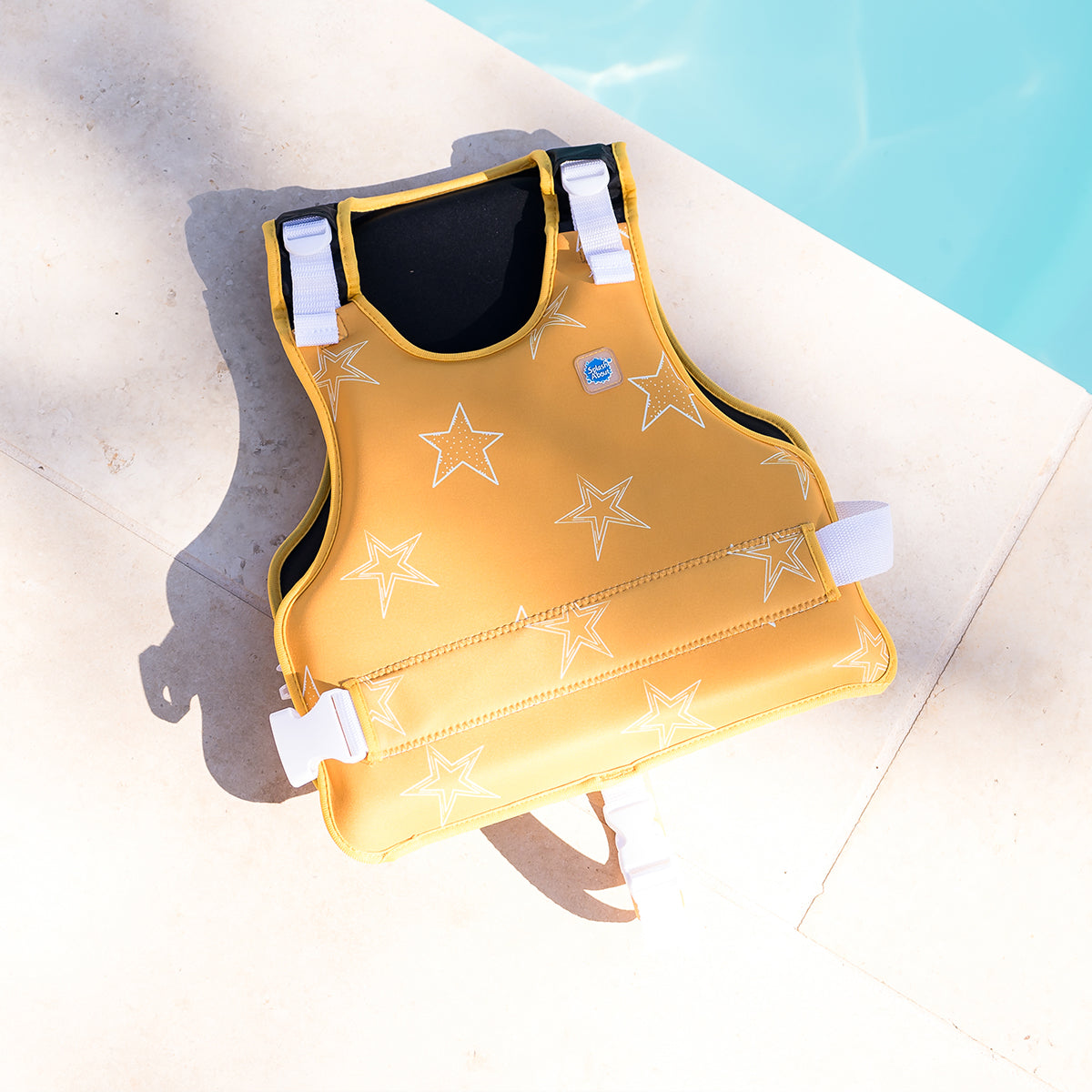 Adjustable Swim Vest Yellow Stars