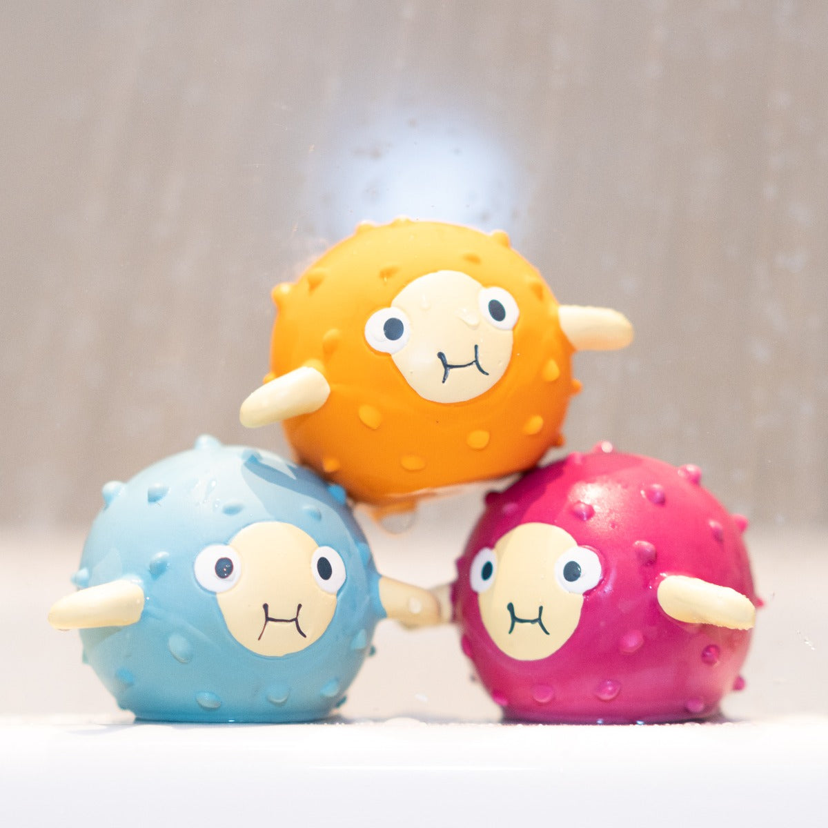 Pack of 3 Pufferfish Pool & Bath Toys