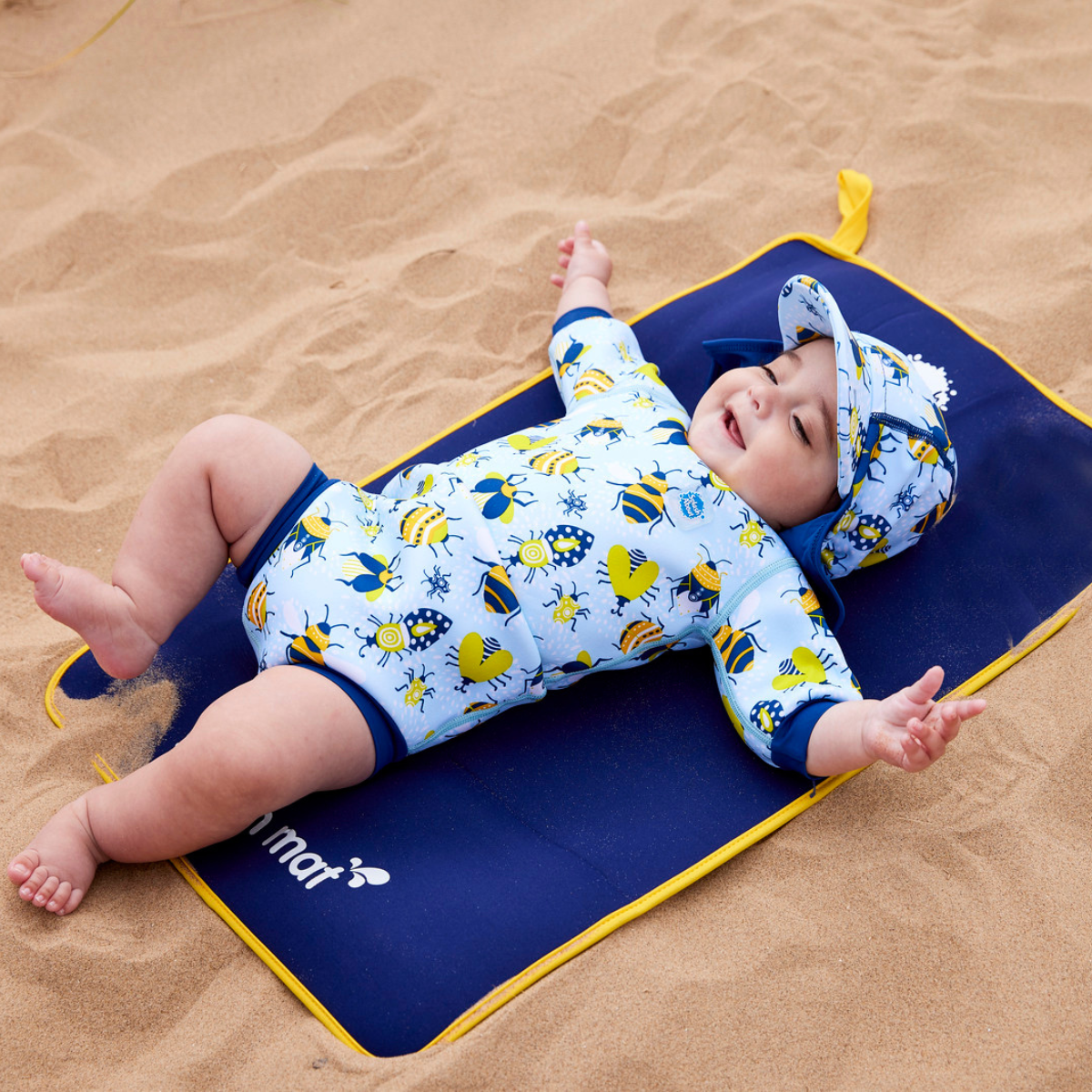 Changing Mat Navy & Yellow