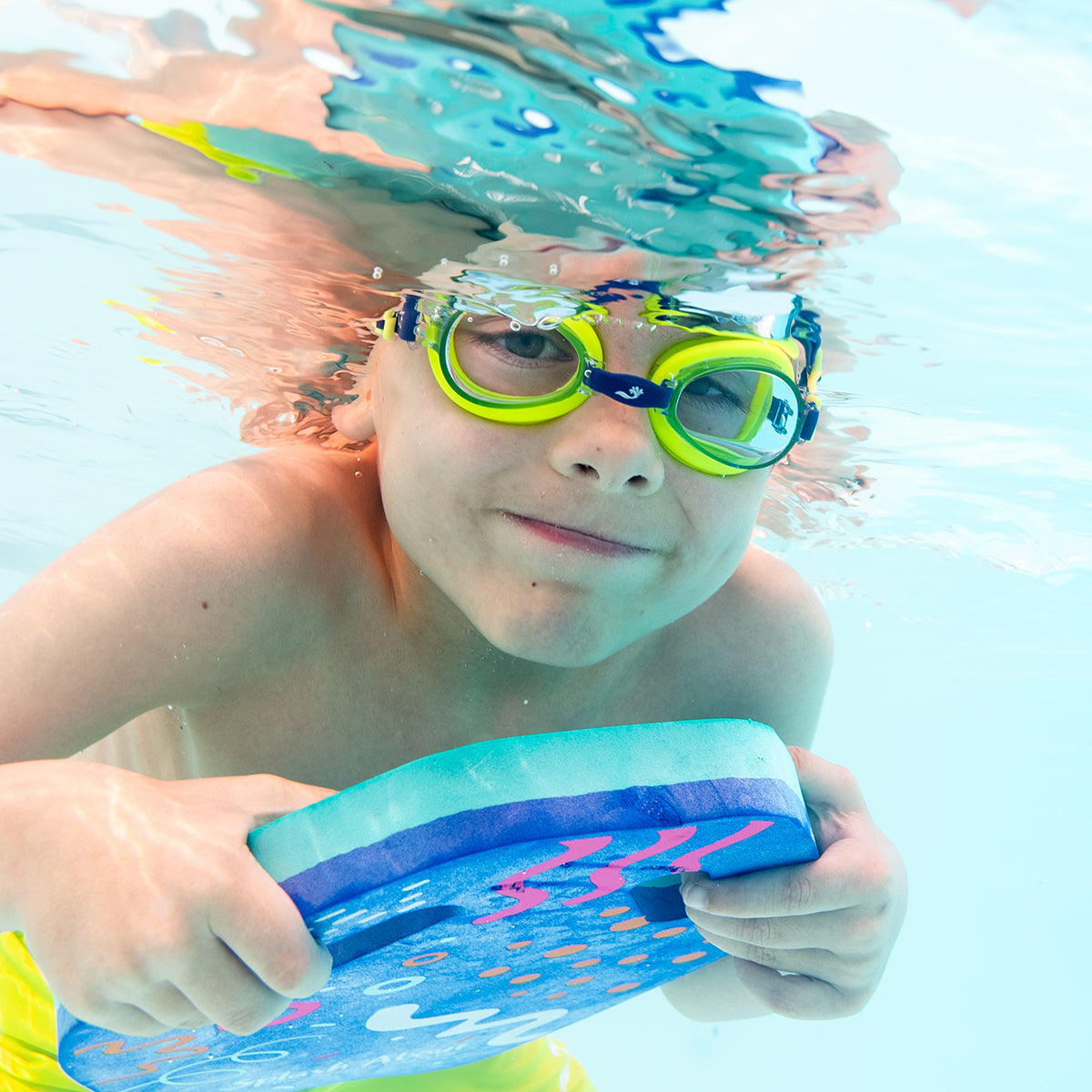 Junior Koi Goggles Lime 6-14 Years