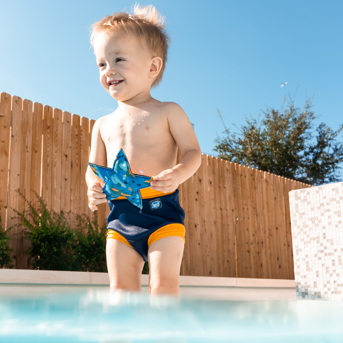 Happy Nappy Duo™ Navy Yellow