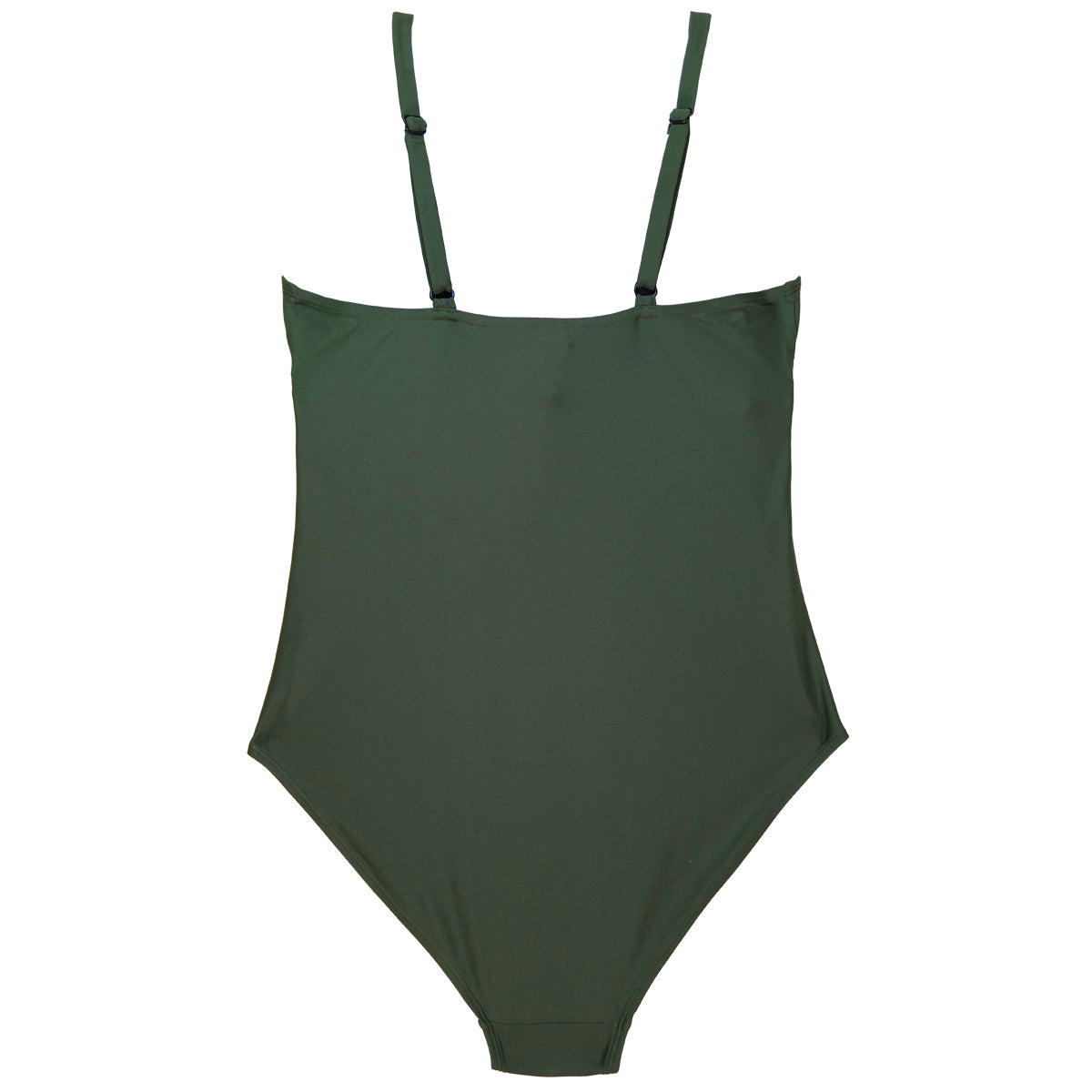 Ladies Swimming Costume Tummy Control Forest Green
