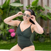 Ladies Swimming Costume & Goggles Bundle