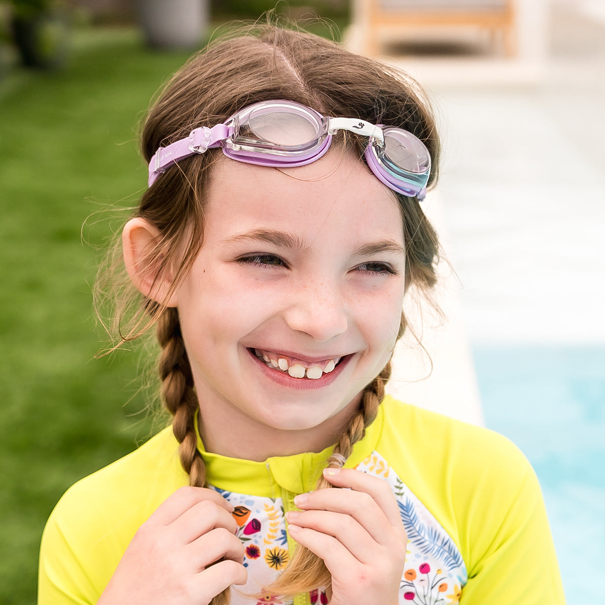 Junior Goggles Piranha Lavender 6-14 Years