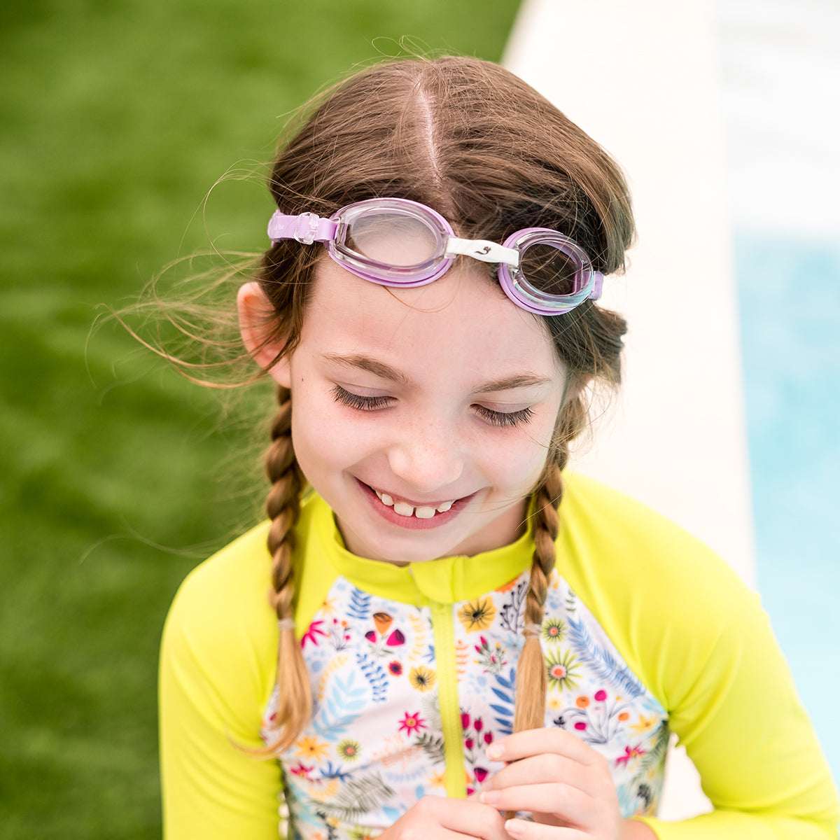 Junior Goggles Piranha Lavender 6-14 Years