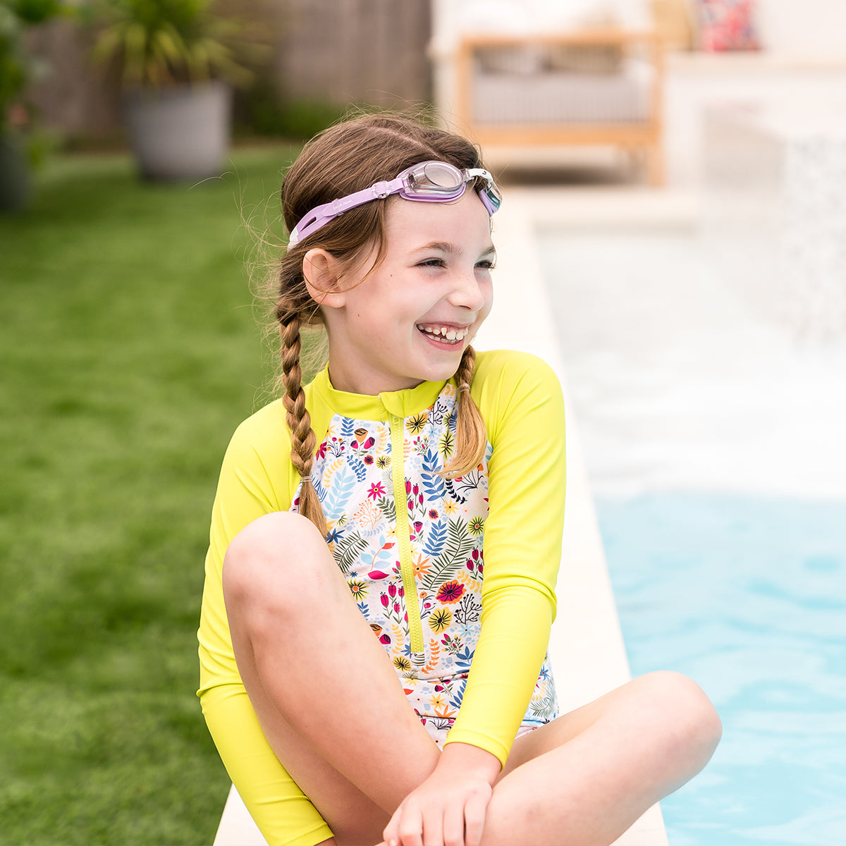 Junior Goggles Piranha Lavender 6-14 Years