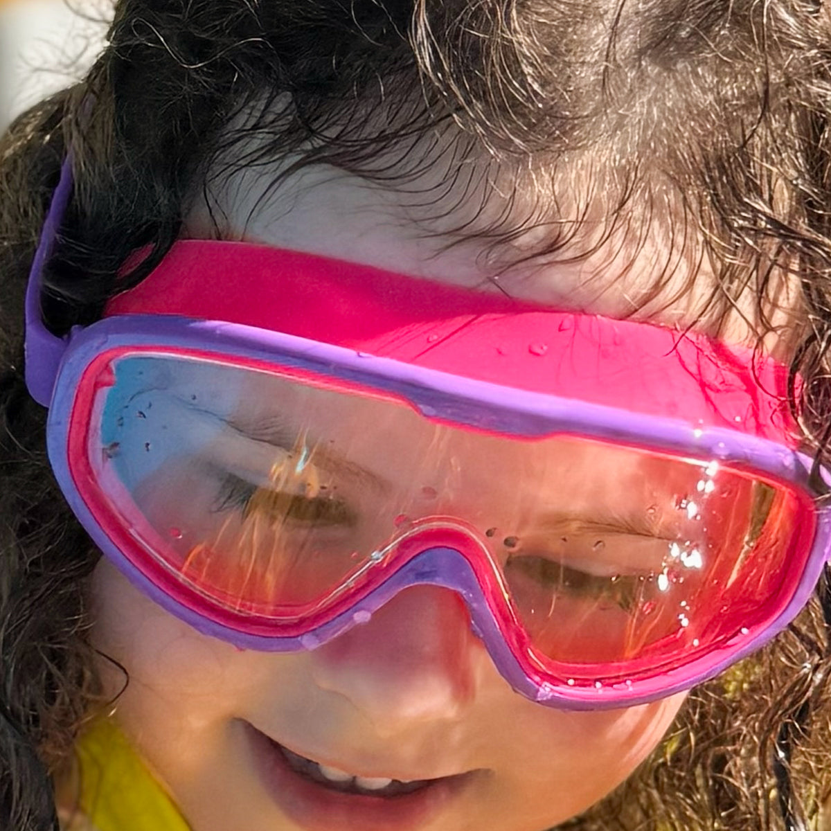 Junior Goggles Snapper Mask Pink/Purple 6-14 Years