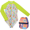 Girls Swimming Costume & Back Float Bundle