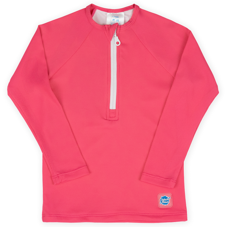 Long Sleeve Rash Vest Neon Pink | Boys Girls Unisex UV Protection Rash ...