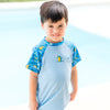 Short Sleeve Rash Vest Crocodile Swamp