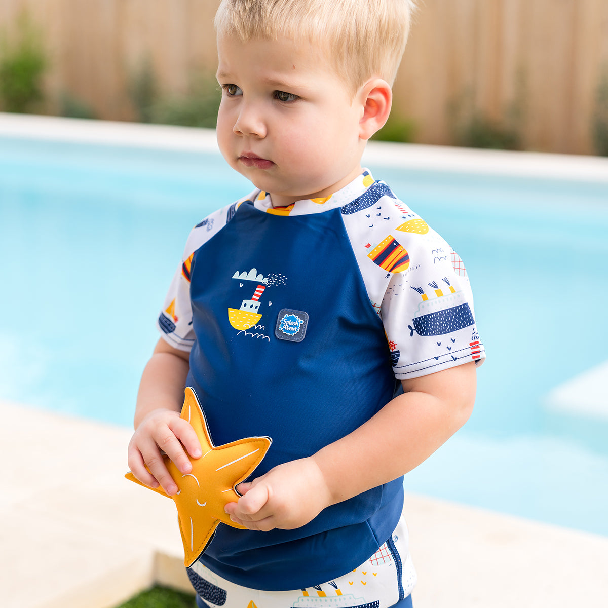 Short Sleeve Rash Vest Tug Boats