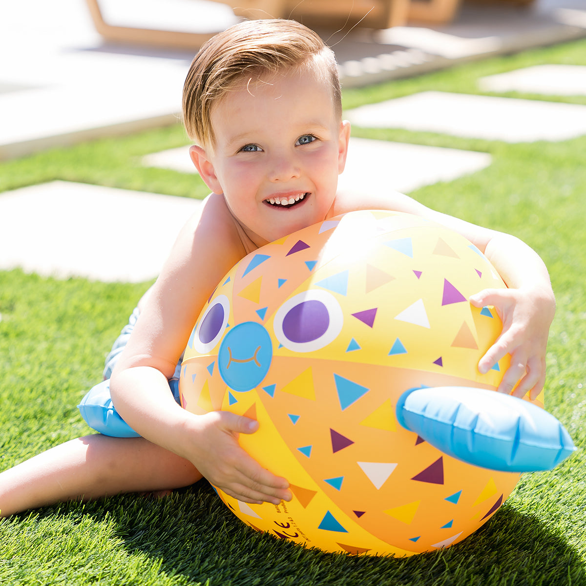 Pufferfish Beach Ball- Orange