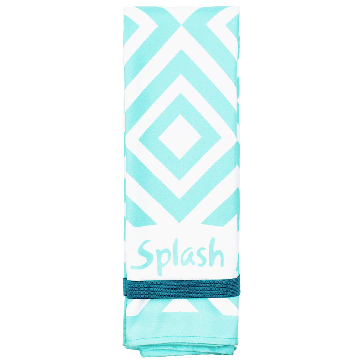 Splash About Geometric Quick Dry Towel, Aruba Blue