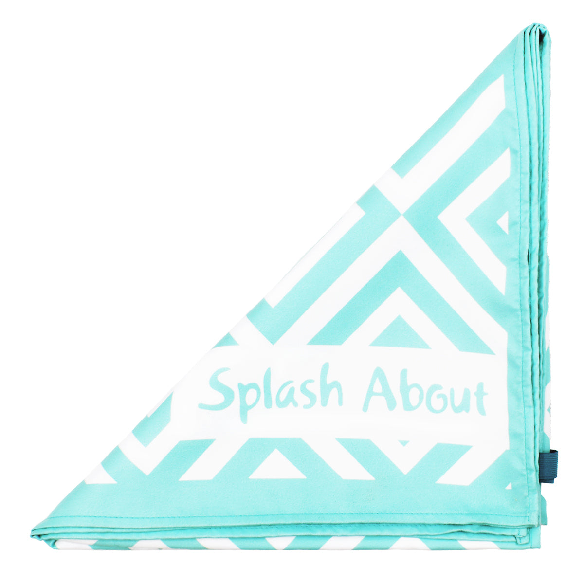 Splash About Geometric Quick Dry Towel, Aruba Blue