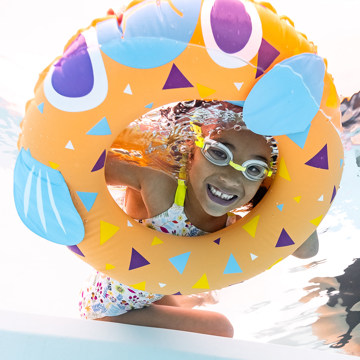 Pufferfish Swim Ring - Orange