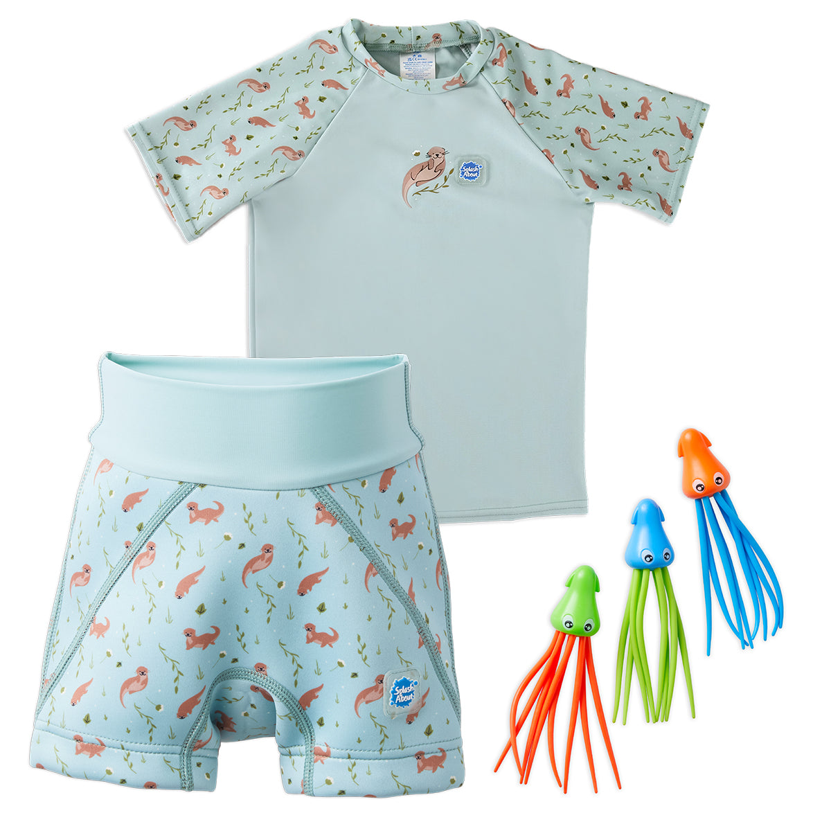 Toddler Splash Jammers™, Rash Vest & Dive Toy Bundle