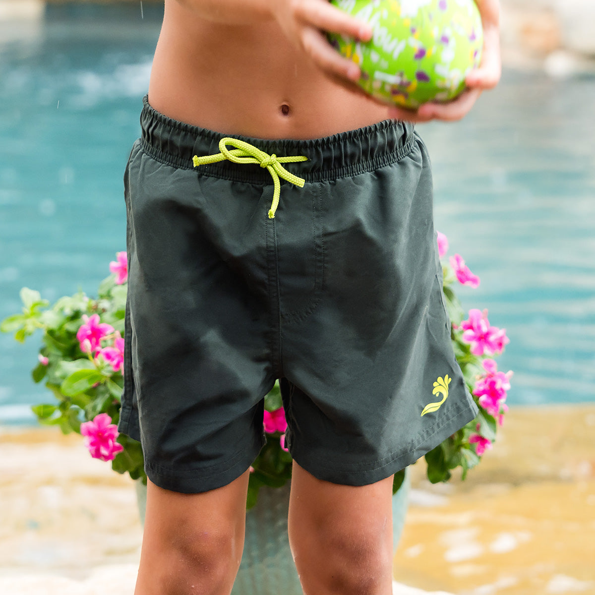 Boys Swim Shorts Forest Green