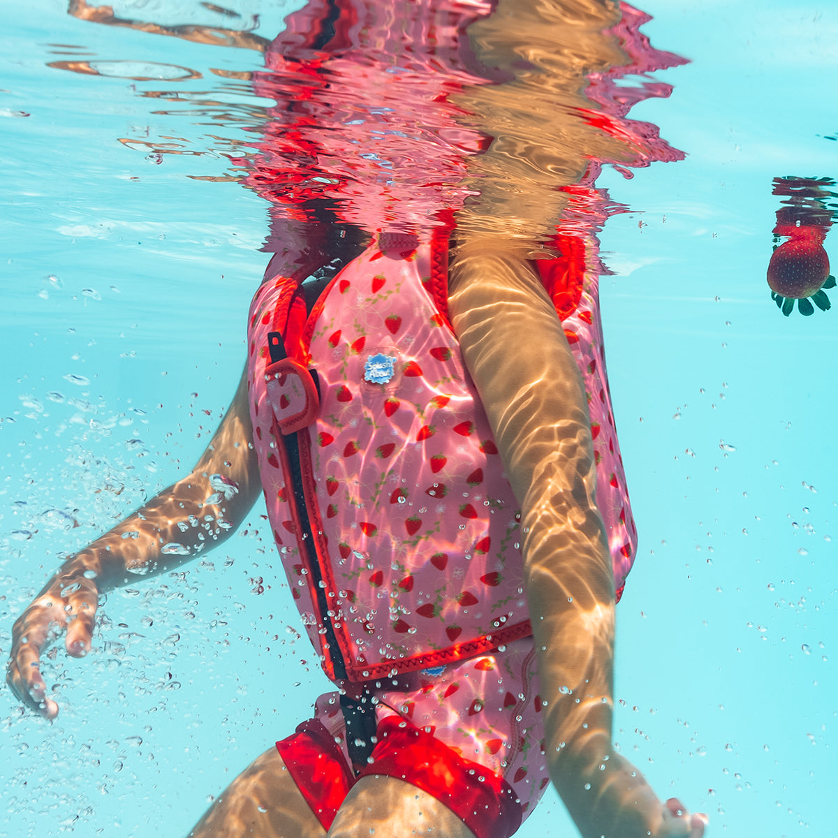 Go Splash Swim Vest Strawberry Field