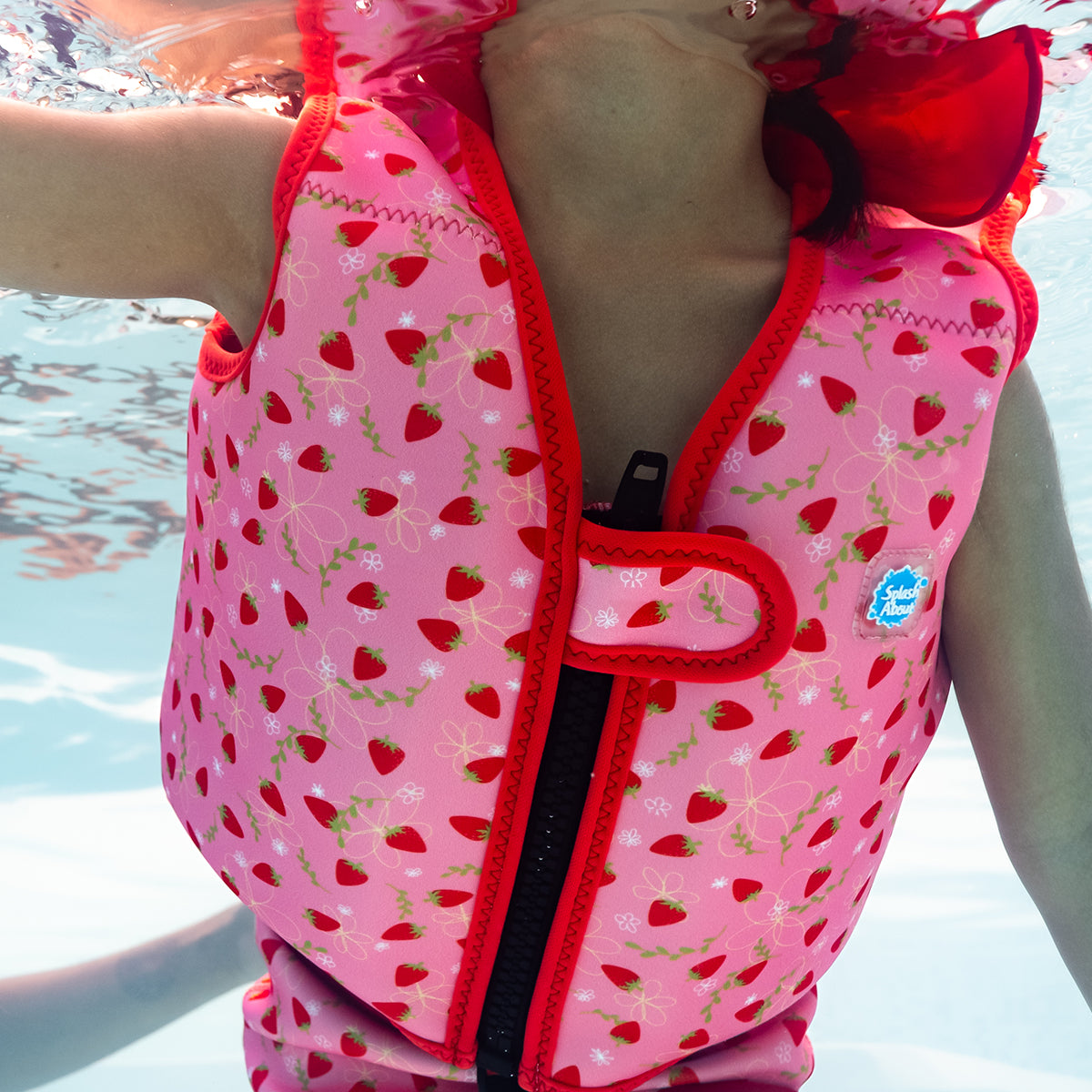 Go Splash Swim Vest Strawberry Field