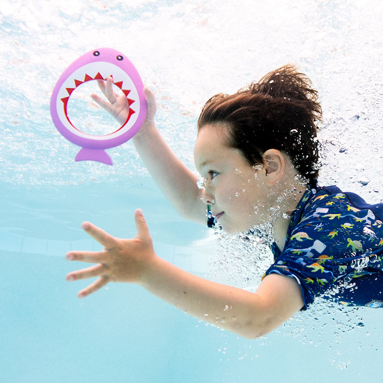 Kids Dive Ring | Neon Shark Dive Ring | Pool Toy | Splash About UK