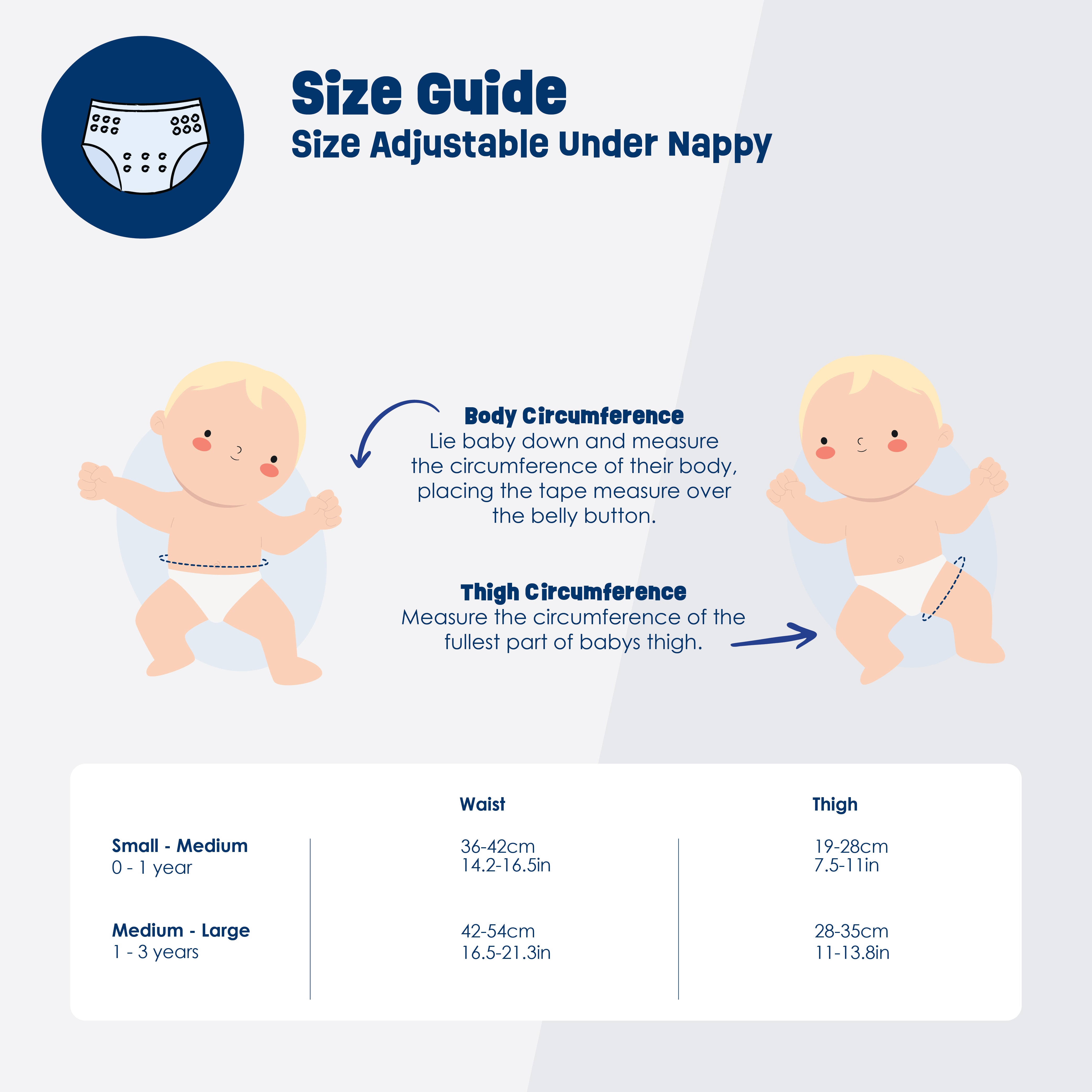 Size Adjustable Under Nappy Forest Walk