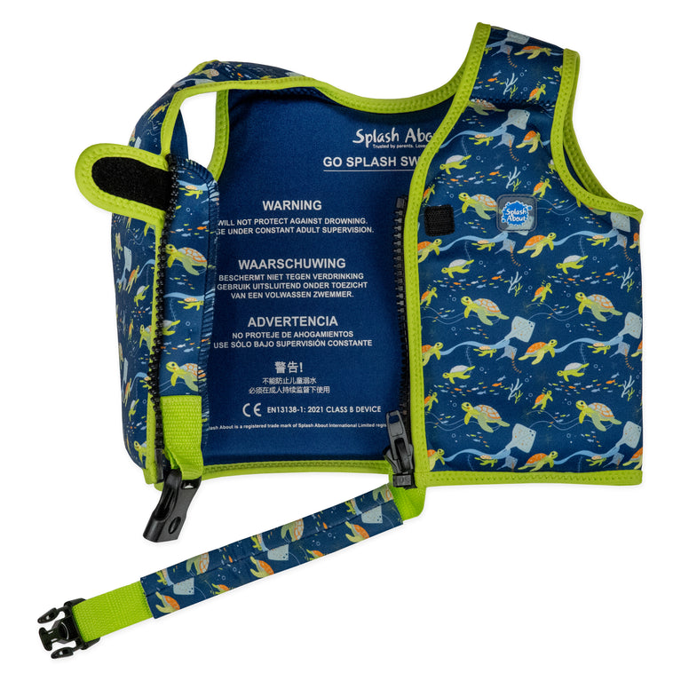 Go Splash Swim Vest with Belt, Turtle Tide | Splash About UK | Splash ...