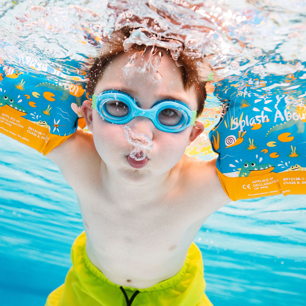 Infant Goggles Guppy Croc Blue  2-6 Years