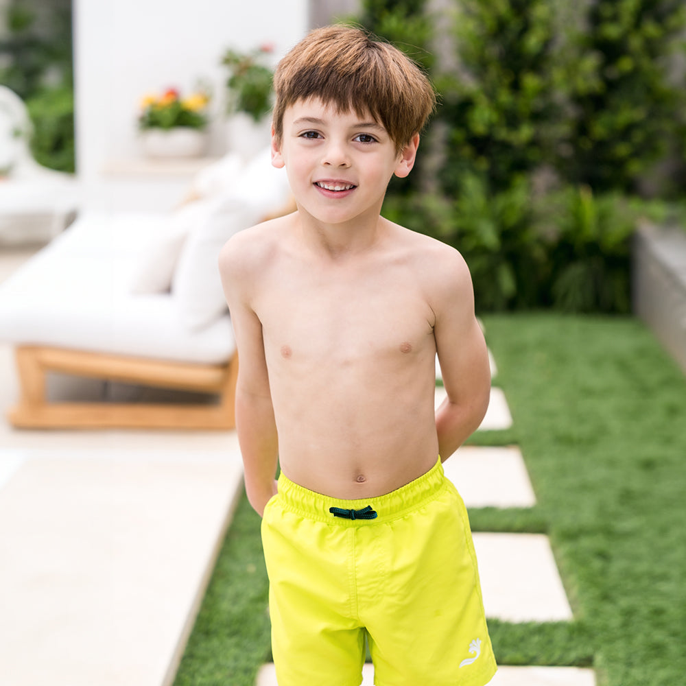 Boys Swim Shorts Lime