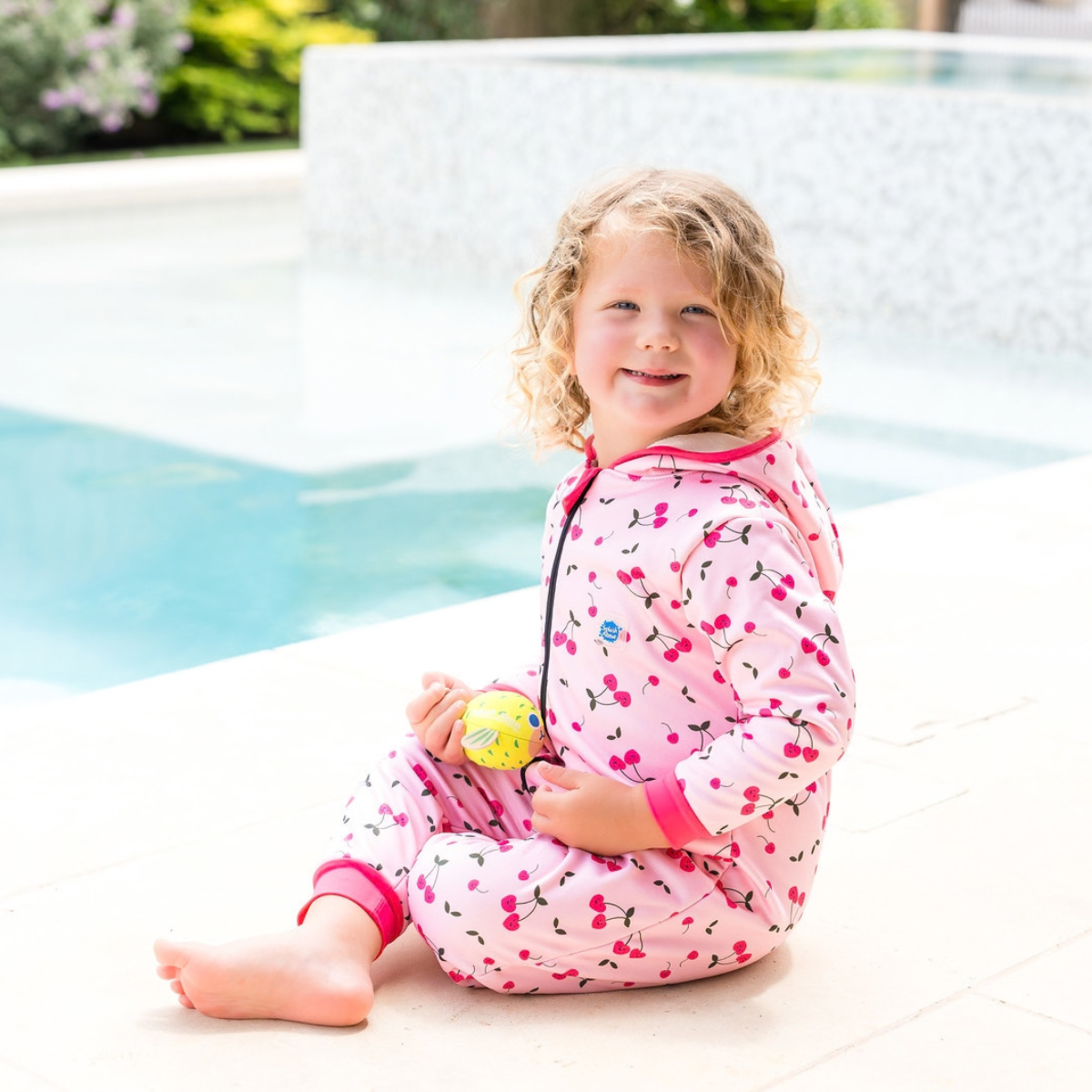 Waterproof Splash Suit and Toy Bundle