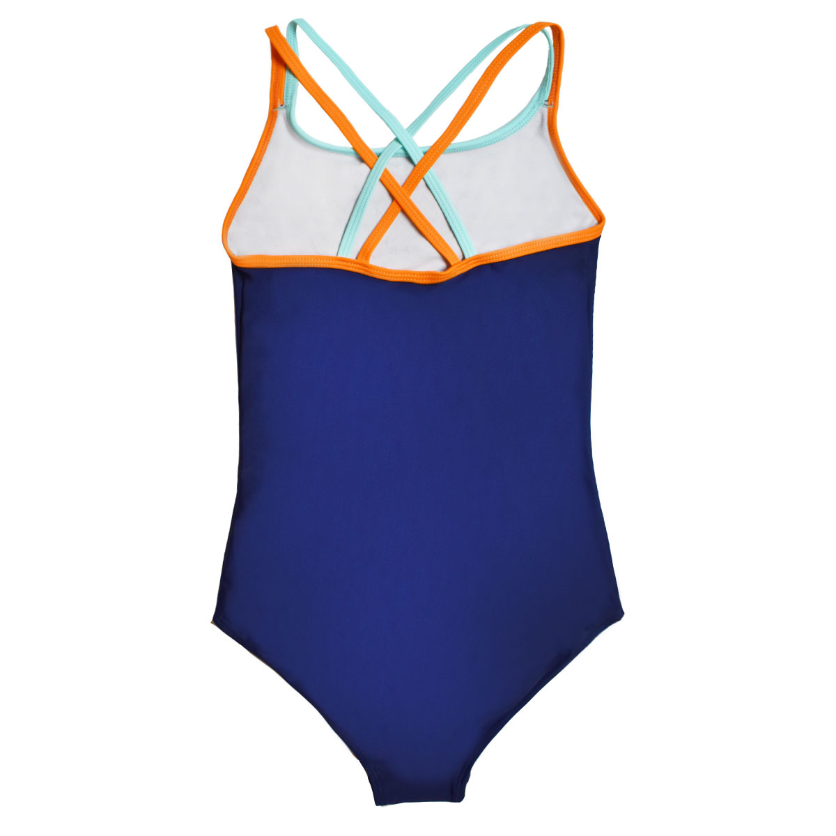 Girls Swimming Costume Sports Blue