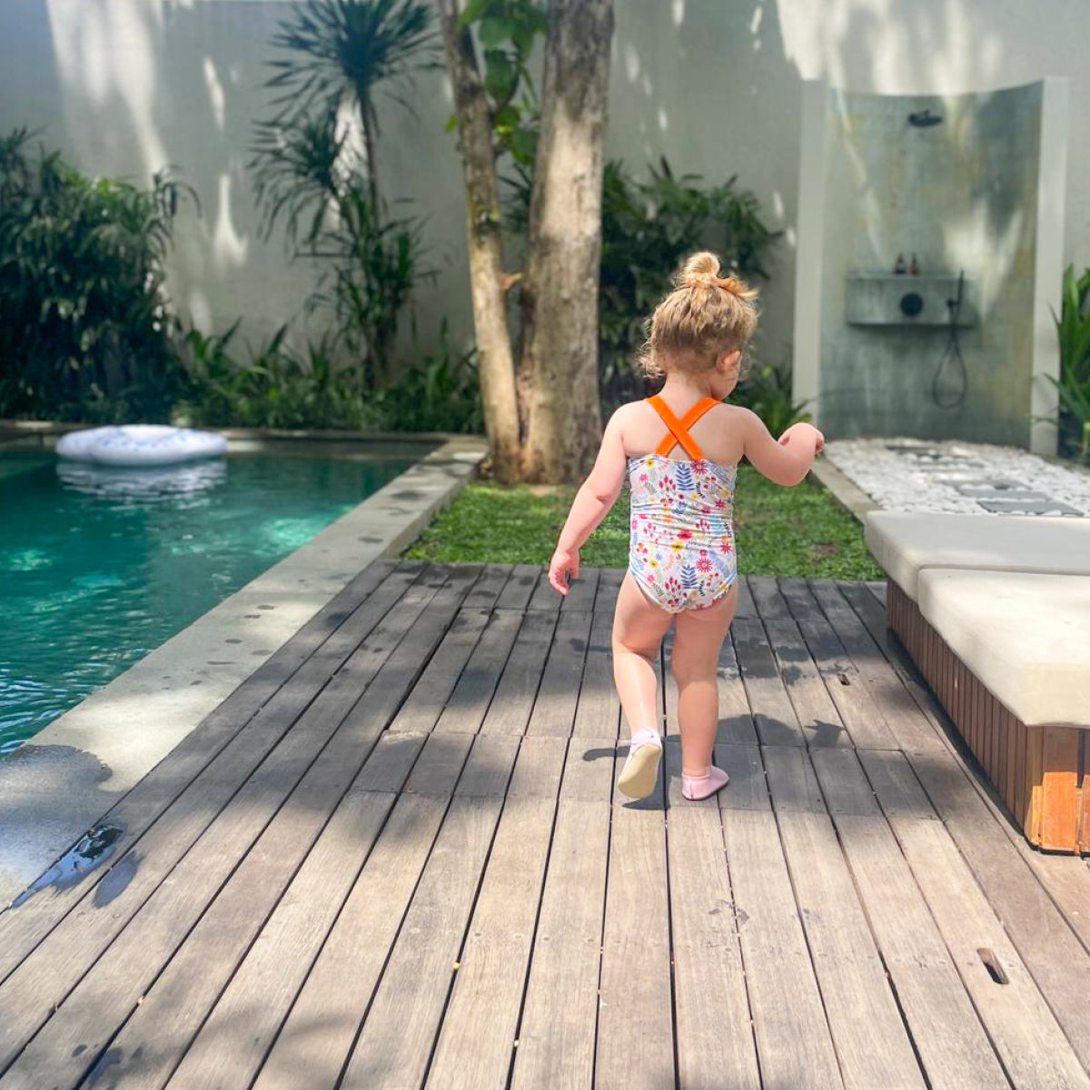 Girls Swimming Costume Jungle