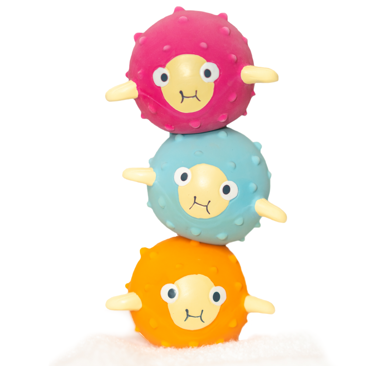 Pack of 3 Pufferfish Pool & Bath Toys