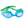 Infant Goggles Guppy Croc Blue  2-6 Years