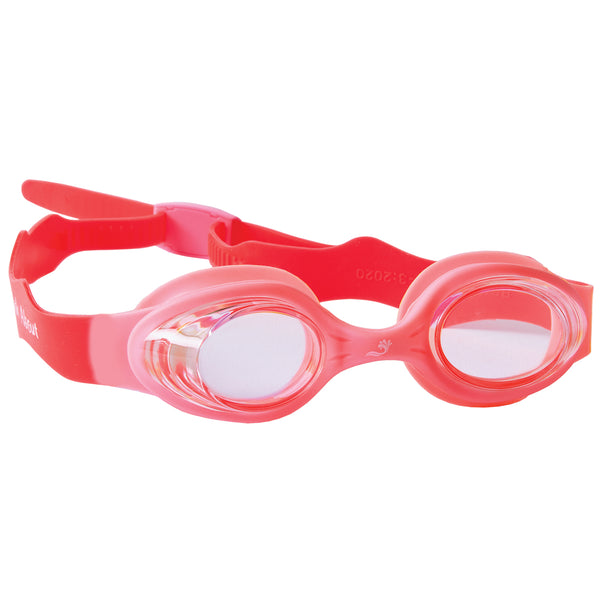 red swimming goggles Infant Guppy Goggles Strawberry Pink | Kids Goggles 2-6 Years