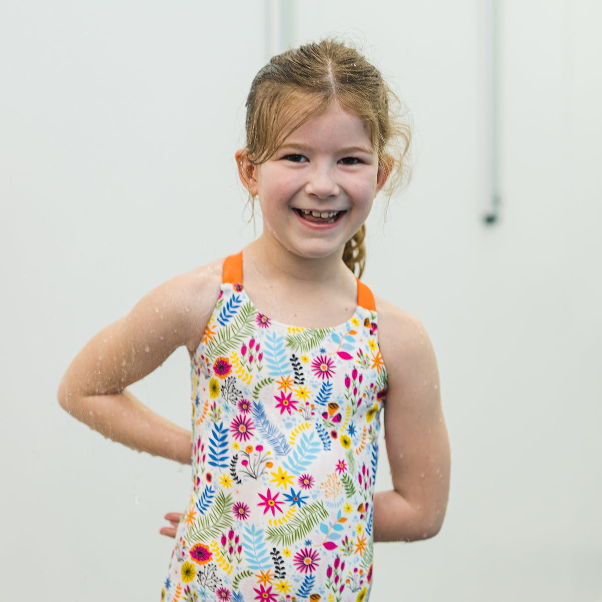 Girls Swimming Costume Jungle