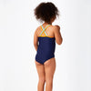 Girls Swimming Costume Sports Blue