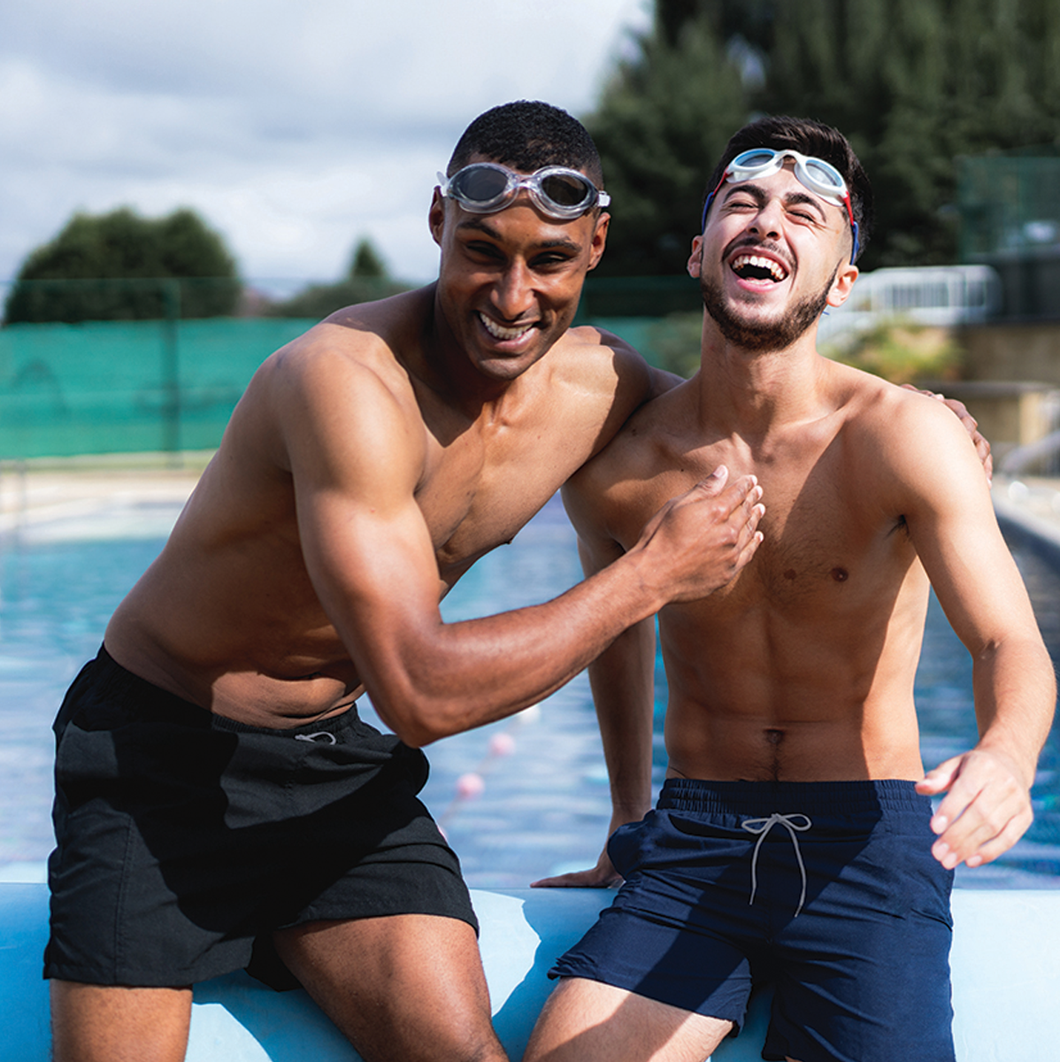 Mens Swim Short Plain Navy