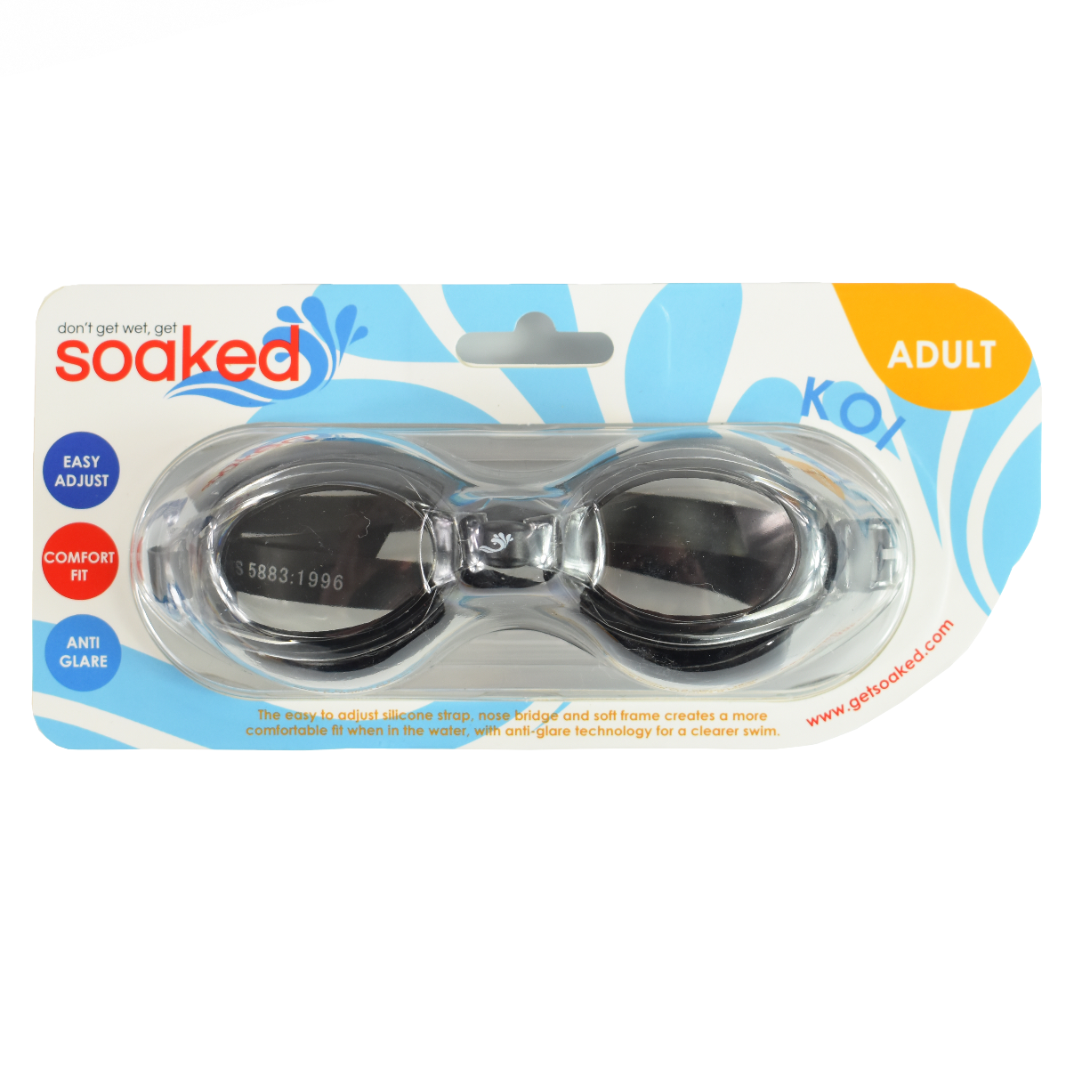 Adult Goggles Koi Black