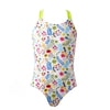 Girls Swimming Costume Jungle Lime