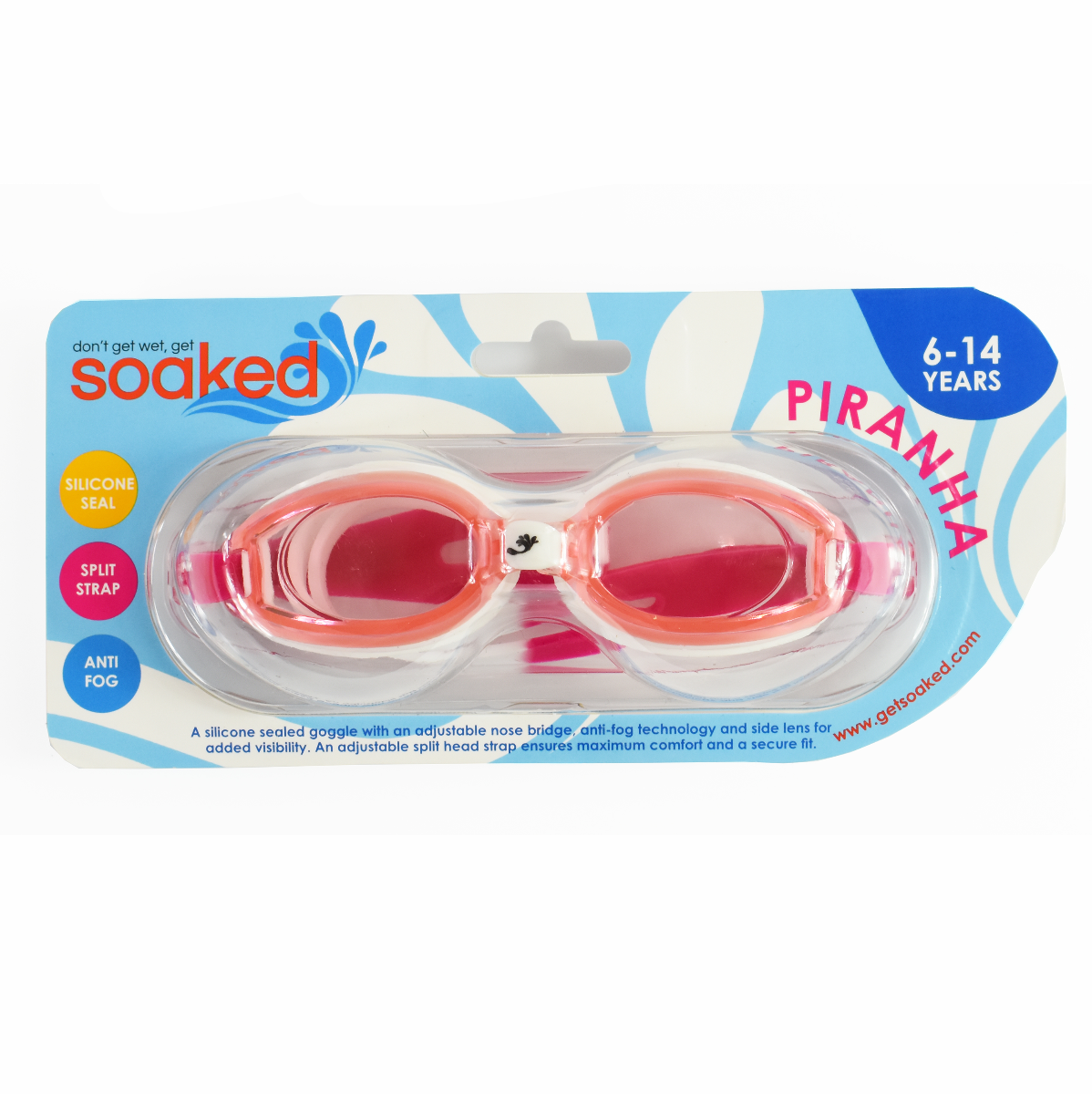 Junior Goggles Piranha Rose 6-14 Years
