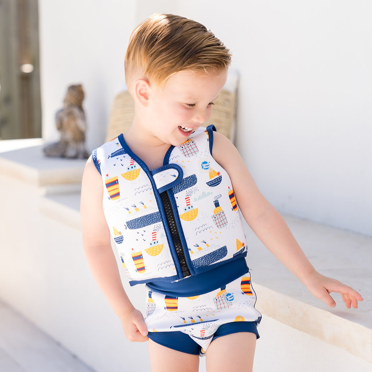 Go Splash Swim Vest Tug Boats