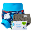 Happy Nappy™, Silver Lining Nappy Wrap & Nappy Liners Bundle